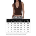 thumbnail image 3 of EMMIOL Women's Deep V-Neck Crop Tank Top Stretchy Sleeveless Going Out Top Fall Y2K Style, 3 of 6
