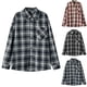 thumbnail image 3 of Mens Camisas de Manga Larga Casual Vintage Turndown Cuello Botón Abajo Camisa Chaqueta con Bolsillo Poliéster Tops Diario, 3 of 5