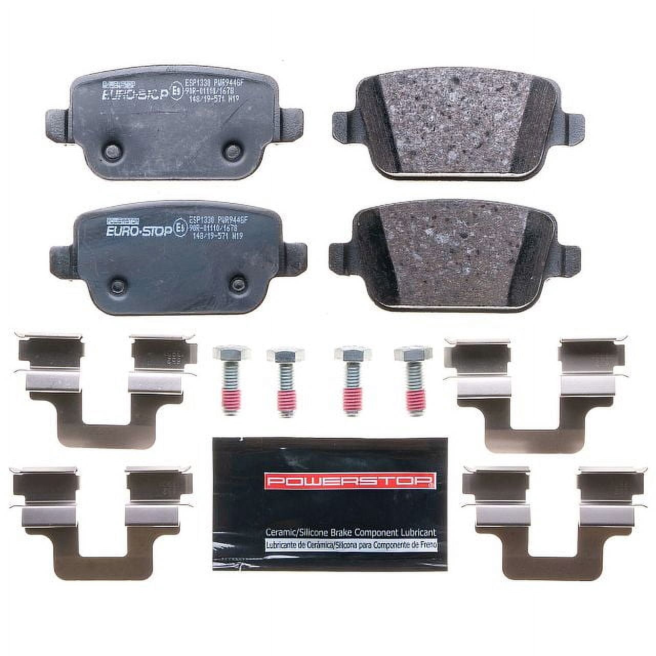 Power Stop Rear Euro-Stop ECE-R90 Certified Brake Pad ESP1330