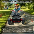 thumbnail image 4 of 12V Kids Ride On ATV Car, MUKIDY  2 Wheeler Motorcycle Electric Vehicle ATV with LED, Music,Ride on Car Toy for Boys and Girls -Black, 4 of 13