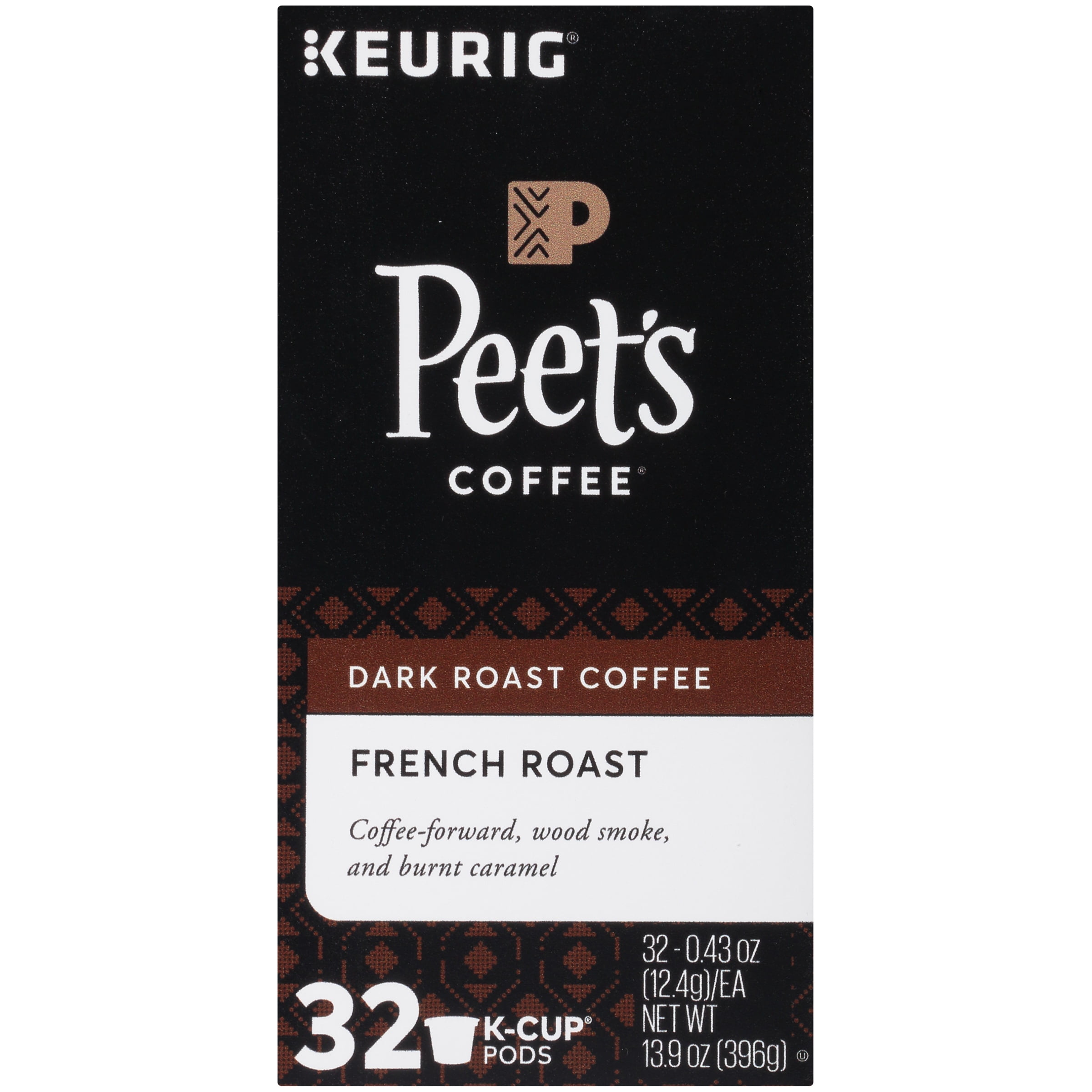 Peet's Coffee K-Cup Pods, French Roast Dark Roast (32 Count) Single Serve Pods Compatible with Keurig Brewers