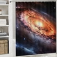 thumbnail image 6 of Shiartex Spiral Galaxy Black Hole Space Art Print Shower Curtain for Bathroom Decoration with Hooks, Washable Polyester Fiber Background Curtain for Showers and Bathtubs 60x72, 6 of 7