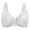 White, variant on MELENECA Women's Front Closure Stretch Lace Underwire Bra Cabernet Red 36B