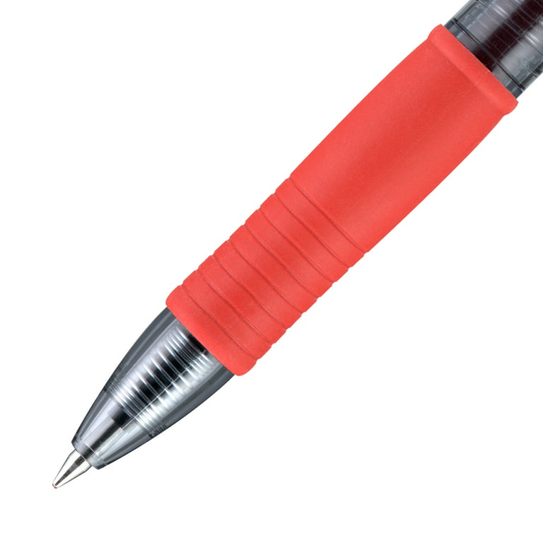 Pilot G-2 Retractable Gel-Ink Pens, Fine Point, Red, 12 Pack