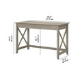 thumbnail image 4 of Pemberly Row Contemporary 48W Writing Desk in Washed Gray Finish, 4 of 7