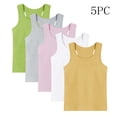 thumbnail image 2 of Dlentnea 4 Pack Toddler Undershirts Tank Top Cotton Soft Kids Sleeveless Undershirt Breathable Children Shirt, 2 of 8