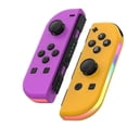 thumbnail image 1 of Controllers For Nintendo Switch, Replacement For Switch Controller With Rgb Led, Adjustable Turbo & Vibration, Purple/orange, 1 of 4
