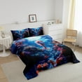 thumbnail image 3 of Erosebridal Marine Theme Seahorse Comforter Sets,Ocean Animal Comforters & Duvets,Sealife Decor,Reversible,Breathable,2pcs, 3 of 7