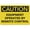 Warning Sign 2, variant on Caution Eye Protection Required With Graphic Metal Sign 8"x12" Rust Free Aluminum - Indoor Outdoor Use for Fence Yard, Eye Safety Alert Sign