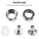 thumbnail image 2 of Acoplador De Barril De Cerveza De Acero Inoxidable Con Rosca G De 5/8 "G 5/16" Conector De Barril De Cerveza Universal Bard Accesorio De Manguera De Línea De Cerveza 2 Uds. Vogacara HA017021-00, 2 of 7