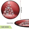 thumbnail image 3 of GZHJMY Christmas Santa Christmas Tree Mat, Round Christmas Tree Stand Mat Decoration for Holiday Party Home Christmas Day Ornaments Floor Door, 28.3", 3 of 6