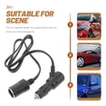 thumbnail image 2 of KAKOWELY car extension cord Universal 12V24V Cars Cigarette Lighter Extension Cable Durable Power Cord for All Vehicles Easy to Install and Use for In-Car Electronics Devices, 2 of 5