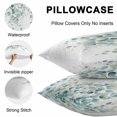 thumbnail image 5 of Throw Pillow Covers 16x16 Inch Set of 2, Sage Green Eucalyptus Waterproof Outdoor Pillow Covers, Watercolor Botanical Leaves Decorative Cushion Pillowcases for Couch, Sofa, Bed, Garden, Patio, 5 of 9
