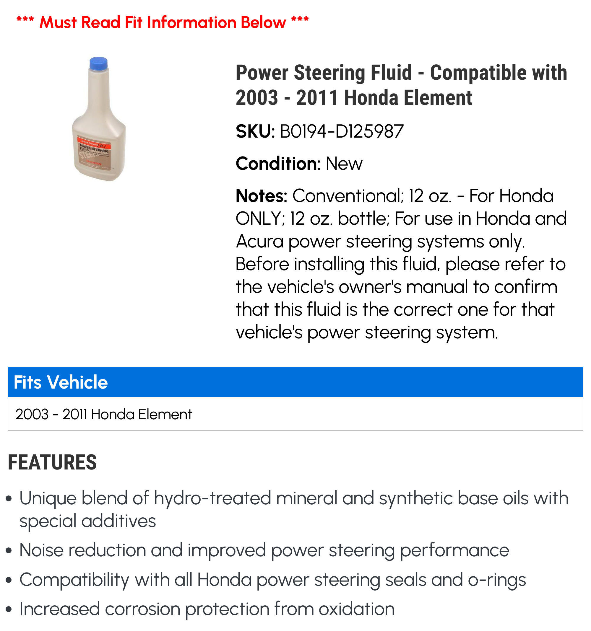 Honda Element Power Steering Fluid Top 4 Videos & 70+ Images