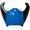 Blue/Black, variant on Acerbis Radiator Shroud Honda Red 2314370227