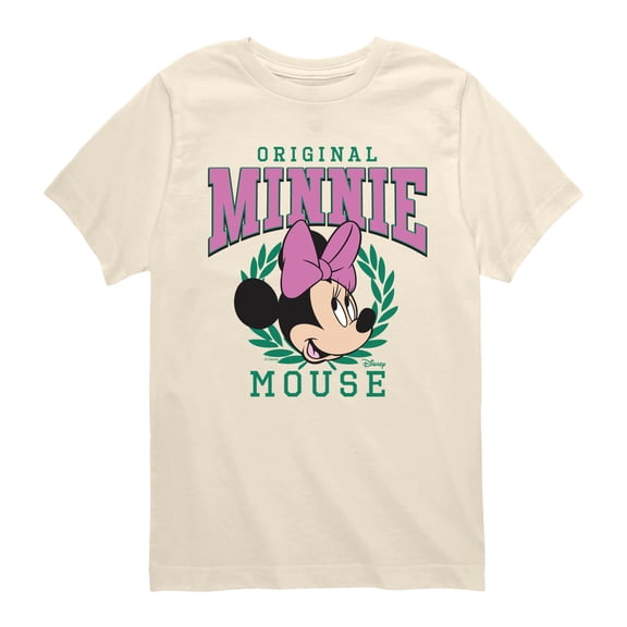 Disney - Minnie Crest - Youth Boys Short Sleeve Graphic T-Shirt