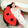 thumbnail image 3 of Wearable Oversized Stuffed Ladybug Pillow - Giant Removable Plush Doll Decorative Pillow, Soft Comfortable Wearable Plush Toy for Home Decoration, Room, and Cozy Lounging, 39.3in/100cm, B, 3 of 4