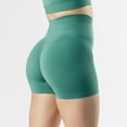 thumbnail image 3 of Gibobby Short Deportivo Pantalones cortos de algodón para mujer, cintura alta elástica, plisados, con volantes, lindos, para la playa, informales, fluidos(Glauco, M), 3 of 5