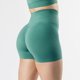 thumbnail image 3 of Gibobby Short Deportivo Pantalones cortos de algodón para mujer, cintura alta elástica, plisados, con volantes, lindos, para la playa, informales, fluidos(Glauco, L), 3 of 5
