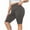 Gray, variant on YYDGH Plus Size Short Leggings for Women Sport Capris Knee Length Leggings Yoga Workout Gym Mid Thigh Shorts Under Dress