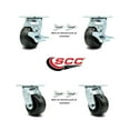 thumbnail image 2 of Greenlee Caster Set – GMX Cart –2 Swivel Brake Bolt On Lock 2 Bolt On Lock - SCC, 2 of 2