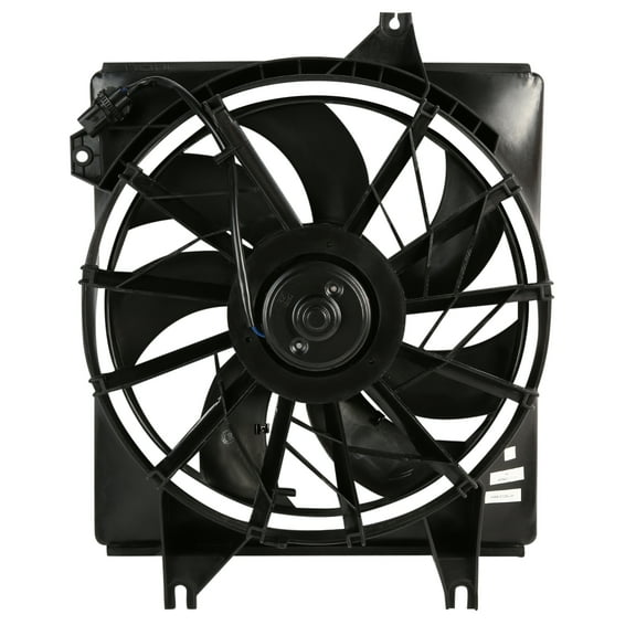 DNA Motoring Radiator Cooling Fan Assembly for 1996-2000 Hyundai Elantra Tiburon, Factory Style Replacement