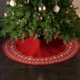 thumbnail image 4 of Base para árbol de Navidad de 92 cm con faldón de cuerda para regalos de Año Nuevo. 92cm Vino Tinto, 4 of 7