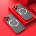thumbnail image 1 of Funda magnética mate de lujo para iPhone, carcasa de carga inalámbrica Magsafe para iPhone 14, 13, 11, 12 Pro Max, Mini Plus, XS Max, XR, X Fivean unisex, 1 of 2