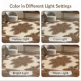 thumbnail image 7 of ODIKA 9'x12' Washable Area Rug Non-Shedding, Easy Care Beige Cream Centered Botanical Balanced Layout Rectangular Fronds for Master Suite, California King, Under Bed, 7 of 7