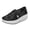 Black, variant on Women's Sneakers Chic Lace Shiny Sequins Wedge Creepers Casual Summer Shoes