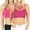2PK: HOT PINK/MAGENTA, variant on Womens Comfort Seamless Crisscross Front Strappy Bralette Sports Bra Top with Removable Pads (S~3XL)