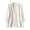 (New5)White, variant on Women's Cotton Blazer Jacket Casual Long Sleeve Notch Lapel Suit Comfort Breathable Versatile Office Coat Elegant Commuter Wear for Women