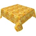 thumbnail image 1 of Square Tablecloth 54 x 54 Inch, Brown Yellow Glass Tablecloth Square Washable Table Cloth Cover Kitchen Dining Tablecloth for Party, Wedding, Cocktail, Banquet, Festival, 1 of 1