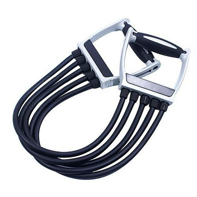 keepw Expanseur de Poitrine à 5 Tubes Système d'Exercice de Résistance avec Bandes de Résistance Entraîneur de Force Expanseur de Poitrine