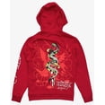 thumbnail image 3 of Ed Hardy Men's Hoodie King Cobra Snake Ace Fleece Pullover Sweatshirt (XX-Large, Red), 3 of 3