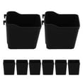 Quqiuxian 8pcs Pegboard Bins Garage Workbench Bins Storage Cups Peg