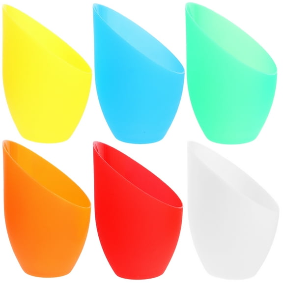 Monyance small lamp shade 6pcs Plastic Horseshoe Lamp Covers for Floor Lamps(1.97X1.97X5.35Inches)