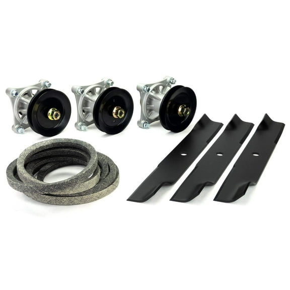 Deck Rebuild Kit for Hustler Raptor 52" Spindle Blade Pulley Belt 604214 603995