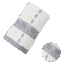 AUQ Wash Gags for Body,Plush Loop Arrangement Design Face Cloths,Stable Moisture Retention Hand Towels for Bathroom,Gray,29.53*13.78*0.39in