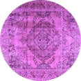 thumbnail image 1 of Ahgly Company Indoor Round Persian Purple Traditional Area Rugs, 8' Round, 1 of 4