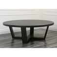 Devon & Claire Barberry Round Espresso Coffee Table