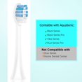 thumbnail image 2 of Mistayd 11 Pack Replacement Toothbrush Heads Compatible with Aqua Sonicare Toothbrush Black Series Vibe Series Electric Toothbrush. Curved Shape Design Planted with Nylon Bristle (White), 2 of 5