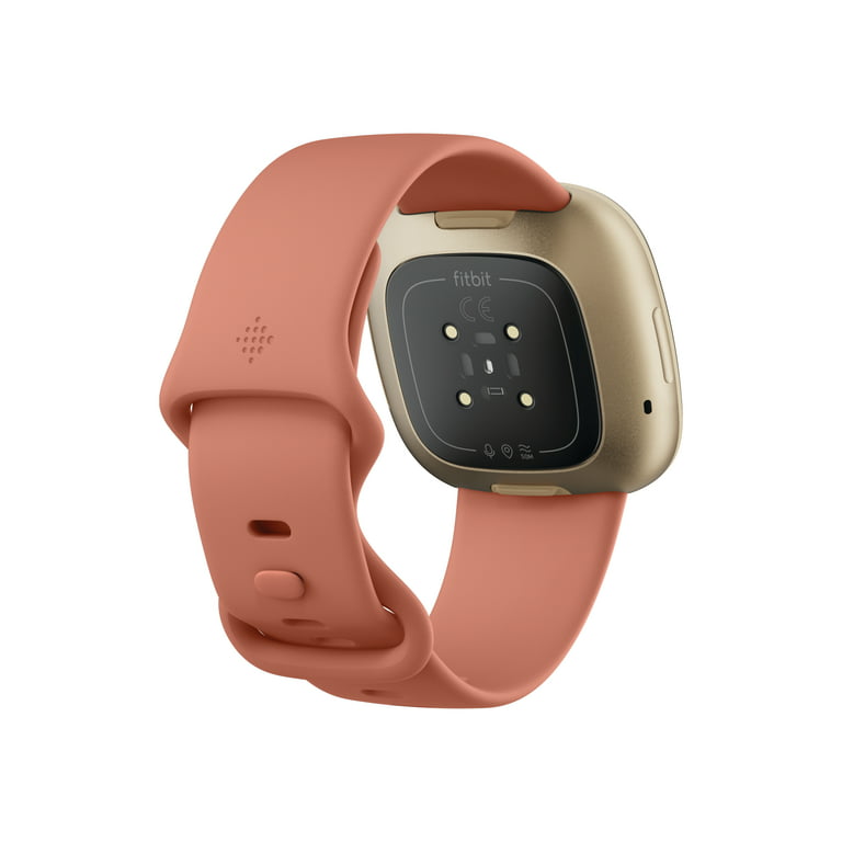 Thriller lovende ødemark Fitbit Versa 3 Health & Fitness Smartwatch - Pink Clay/Soft Gold Aluminum -  Walmart.com
