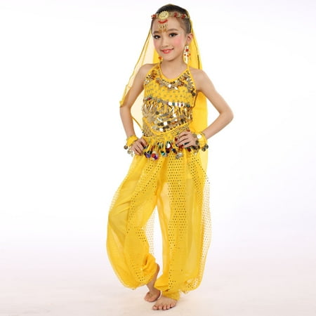 

Handmade Children Girl Belly Dance Kids Belly Dancing Dance Cloth Blanket Headband