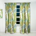 thumbnail image 2 of Designart 'Tropical Foliage Retro Pattern' Mid-Century Modern Curtain Panel, 2 of 5