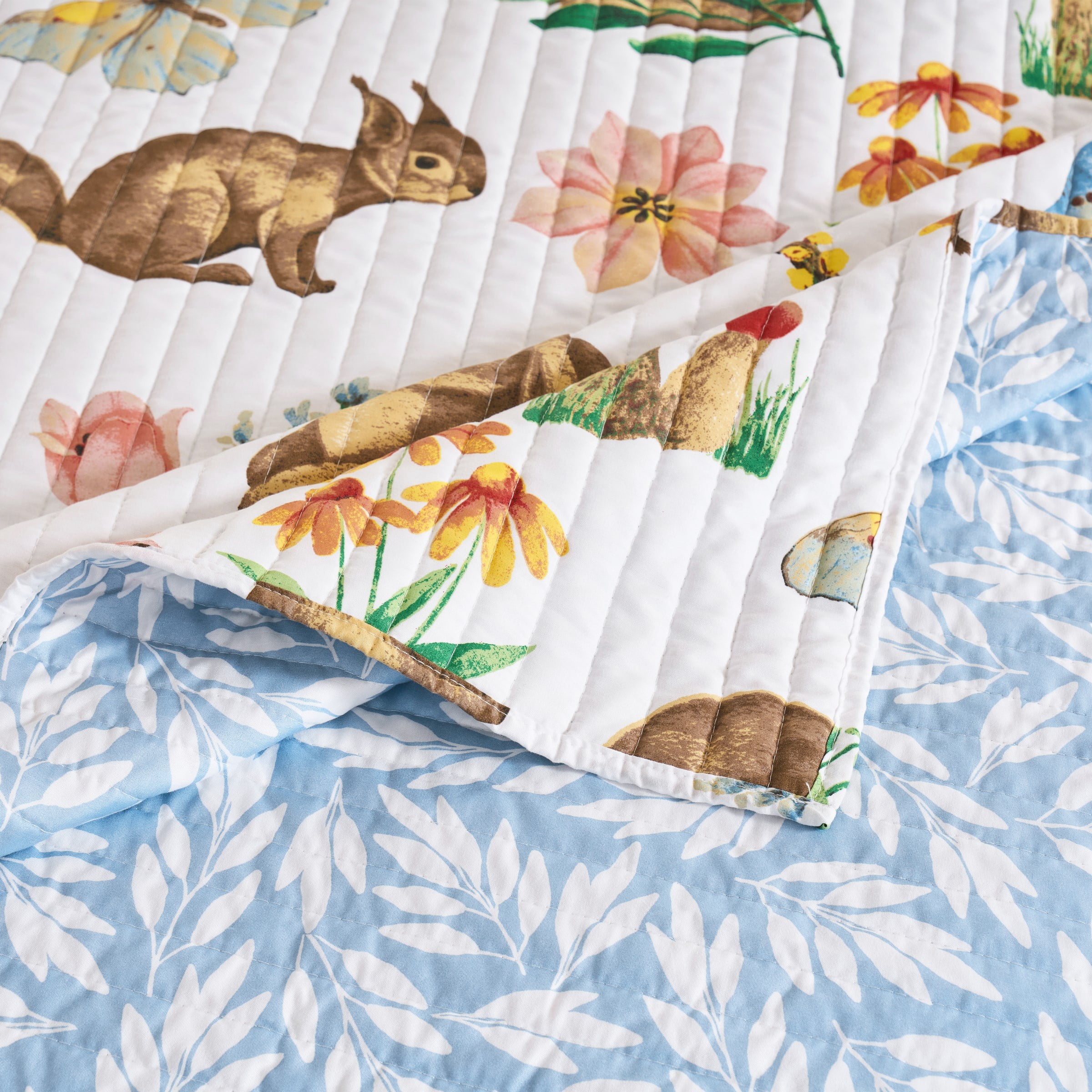 Greenland Home Fashions Willow Spring Garden Reversible Quilt Set, Teen-Adult, 2-Piece Twin/XL