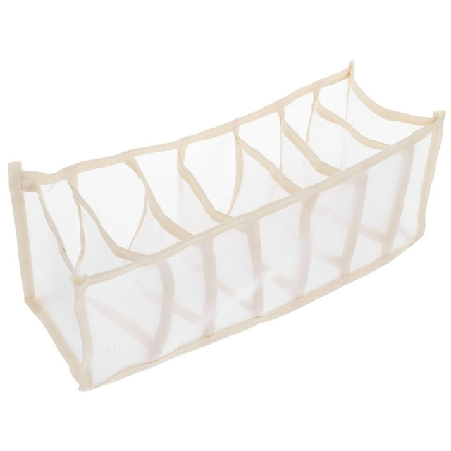 Caja de almacenamiento de ropa interior, bandeja de almacenamiento de calcetines, organizador de sujetadores con múltiples rejillas