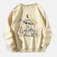 thumbnail image 2 of Bibifish Womens Sweatshirts Graphic Crewneck Whimsical Pattern Sweatshirts Soft Loose Fit Outdoor Daily Outings Playful Trendy Pullover, 2 of 4