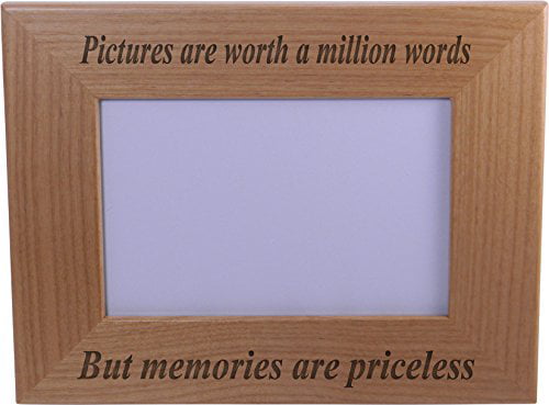 Great Gift... Memories Are Priceless Wood Picture Frame Holds 4x6 Inch Photo 