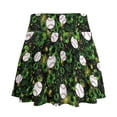 thumbnail image 6 of FUIALDOLG Green Leaf and Baseball Athletic Skort Women High Waisted Golf Skirts Elastic Soft Summer Workout Skirt fir Tennis，Workout,Pickleball,Lady Green Leave Skirt St Patricks Day Costume,S, 6 of 8